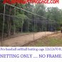 70 ft. Batting cage pro frame kit build yourself and save fittings new