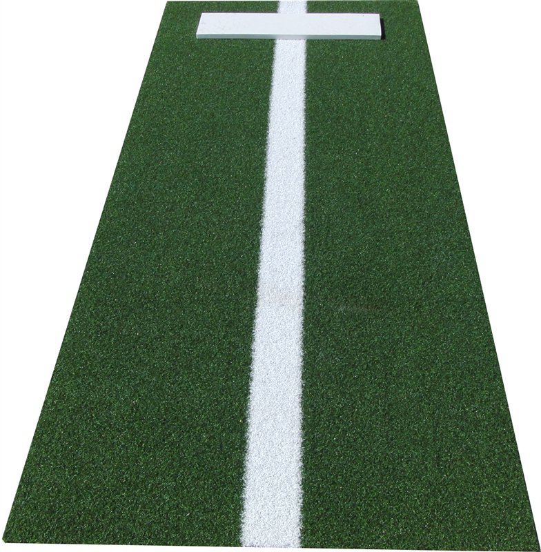 3' x 5' Jr. Green Softball Pitchers Mound With Power Strip