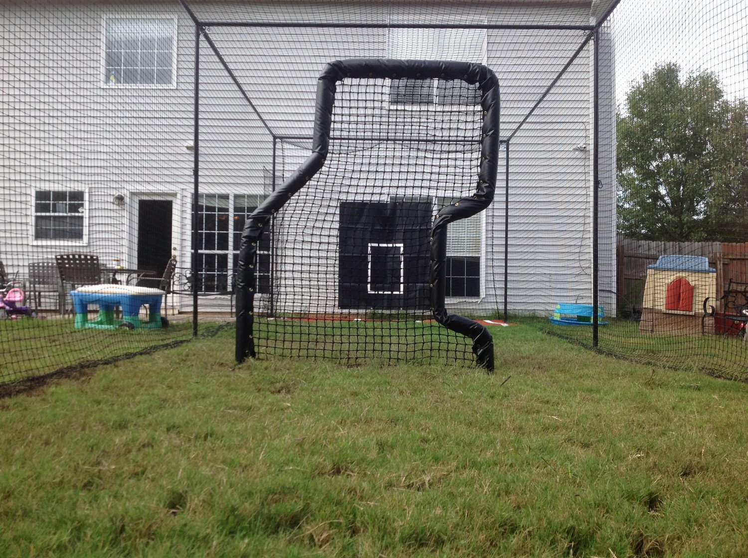 45 ft. Batting cage kit and netting do it yourself and save