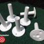New 3 Pack White Golf Rubber Tees Holder Tee Range Driving Practice Mat NEW