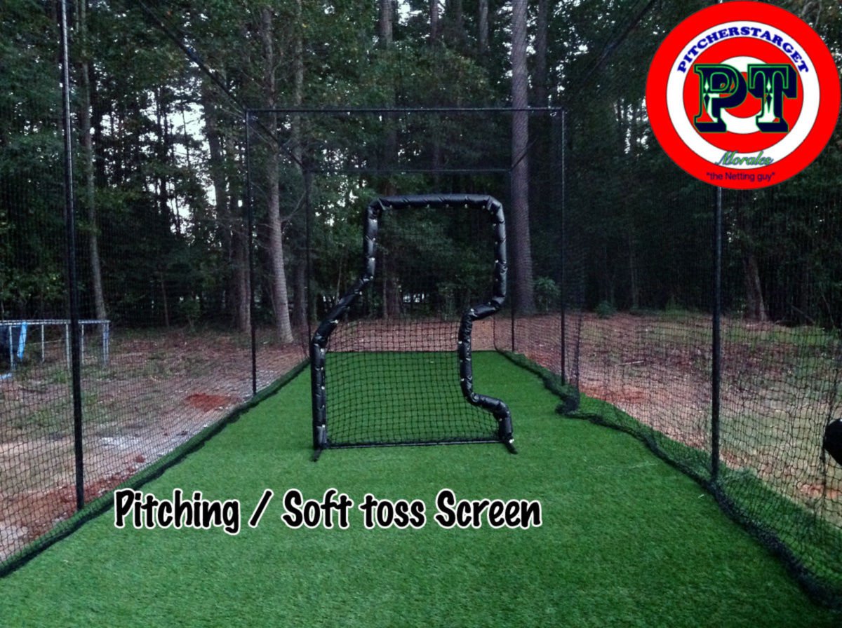 Batting cage net pitchers screen 12 H. 14 W. 40 L. best 36 baseball