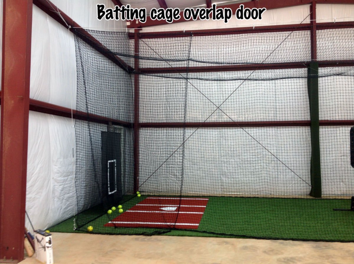 Baseball batting cage net best 36 12 H. 14 W. 50 L. cable kit system