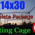 Baseball Softball batting cage pro netting / frame  #36 net 12x14x30 PICK UP NEW