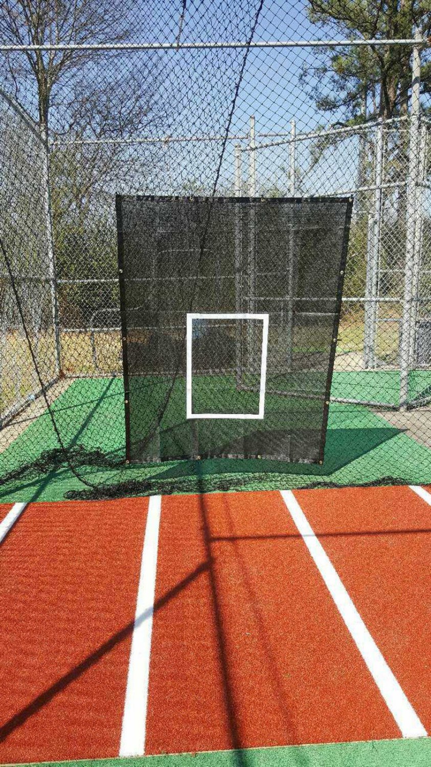 Economy batting cage package Little League home trapezoid 10x10x30 21