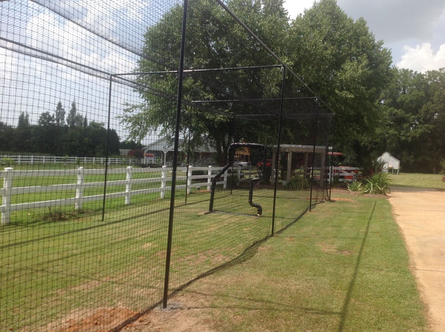Batting cage netting 21 10x10x20 ft. little l. net only baffle netting