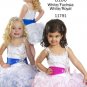 Custom Made New Arrival Designer Scoop Collar Ruched Organza Crystals Flower Girl Dress LPY7
