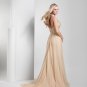 Halter BeADED A-line Chiffon Empire Evening Dress/Formal Prom Gown US2-12