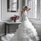 Designer 2012 New Lace Sweetheart Crystals Chapel Train Bridal Gown Wedding Dress3409