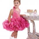 HAlter Flora Ruched Organza Sequins Mini Little Tiffany Princess Cupcake Dress Flower Girl Dress