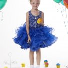 lovey v neck ruffles organza sequins above knee flower girl dress tiffany cupcake dress