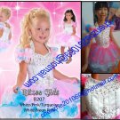 Halter Off The Shoulder Crystals Ball Organza Custom Made Flower Girl Dress Pageant Party Dress