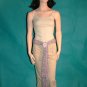 KNC Hand Knit Skinny Scarf and Flower Pin Pink Mix Beauty