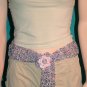 KNC Hand Knit Skinny Scarf and Flower Pin Pink Mix Beauty