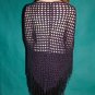 KNC Hand Crochet Shawl Wool & Rayon Mix OOAK