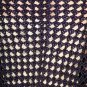 KNC Hand Crochet Shawl Wool & Rayon Mix OOAK