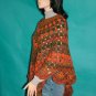 KNC Coming Home "Martha Stewart" Poncho Harvest Sz S-M