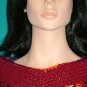 KNC  Hand Crochet Classic Shell Poncho Berries