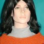 KNC Hand Crochet Classic Shell Poncho Carrot