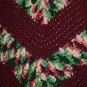 KNC Hand Crochet Classic Shell Poncho Holly and Ivy
