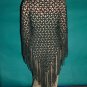 KNC Hand Crochet Light Chenille Shawl Lapis