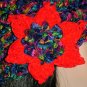 KNC Hand Crochet Ribbon 'n Rose Cloche Carnival