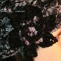KNC Hand Crochet Ribbon 'n Rose Cloche Accent Black