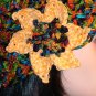 KNC Hand Crochet Ribbon 'n Rose Cloche City Lights