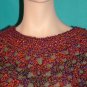 KNC Coming Home Hand Crochet Poncho Corinthian Sz S-M