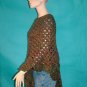 KNC Coming Home Hand Crochet Poncho Prarie Sz S-M