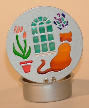 KNC  Cat Silhouette Small Tealight Holder