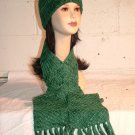 KNC Hand Knit Seaman's Wool Set Teal Green Shades