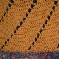 KNC Hand Crochet Short Spiral Poncho Gold