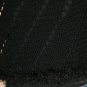 KNC Hand Crochet Short Spiral Poncho Black