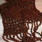KNC Hand Crochet Cotton Mix Hat-Scarf Set Spice