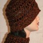 KNC Hand Crochet Cotton Mix Hat-Scarf Set Spice