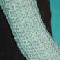 KNC Hand Crochet Caney Shrug Robin Egg