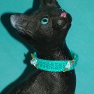 KNC KittyWear Beaded Crochet Cat Collar Roses