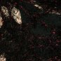 KNC Hand Crochet Elegant Fur Wrap BlackRed Sz S-M