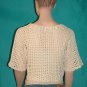 KNC Hand Crochet Shell Bolero Milk Sz Small