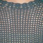 KNC Hand Crochet Shell Bolero Chambray Sz Small