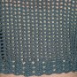 KNC Hand Crochet Shell Bolero Chambray Sz Small