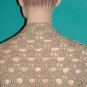 KNC Hand Crochet Shelly Shrug - Linen Sz S-M