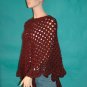 KNC Coming Home Martha Stewart Poncho - Russet Sz 2X-3X