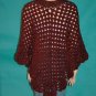 KNC Coming Home Martha Stewart Poncho - Russet Sz S-M