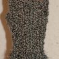 KNC Hand Knit Homespun Fur Wrist Warmers Granite