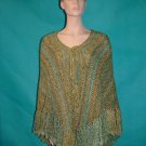 KNC Hand Knit Homespun Shawl Meadow