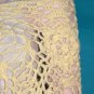 KNC Hand Crochet Jungle Rose Poncho Wool Mix - Pastel Yellow