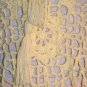 KNC Hand Crochet Jungle Rose Poncho Wool Mix - Pastel Yellow
