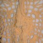 KNC Hand Crochet Jungle Rose Poncho Wool Mix - Butterscotch
