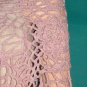 KNC Hand Crochet Jungle Rose Poncho Wool Mix - Blush Heather